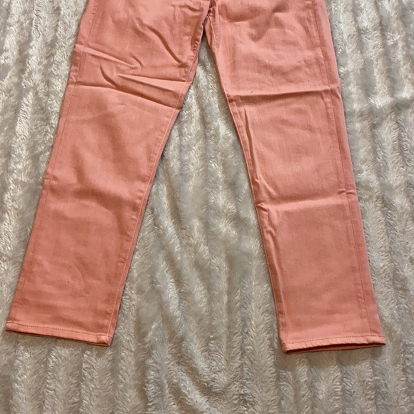 Salmon color straight leg jeans coral color pants size 29 - Picture 3 of 7